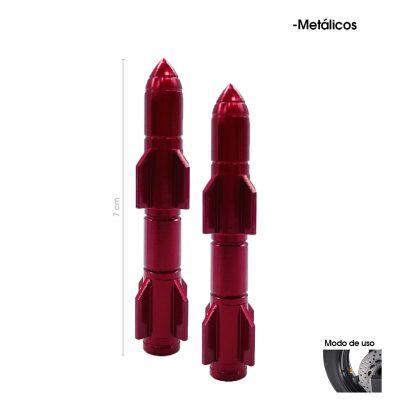 TAPONES P/VALVULA MISSIL 2 PCS ROJO JW1312