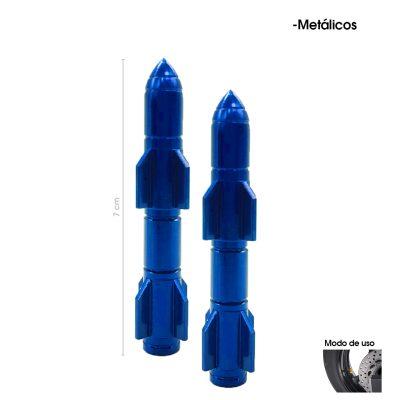 TAPONES P/VALVULA MISSIL 2 PCS AZUL JW1312