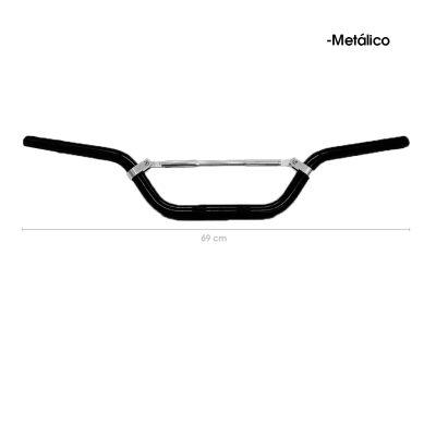 TIMON P/MOTO NEGRO C/BARRA ESTABILIZADORA 680MM JW1682