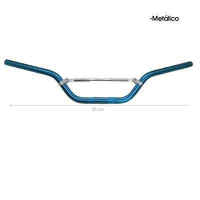 TIMON P/MOTO AZUL C/BARRA ESTABILIZADORA 680MM JW1682