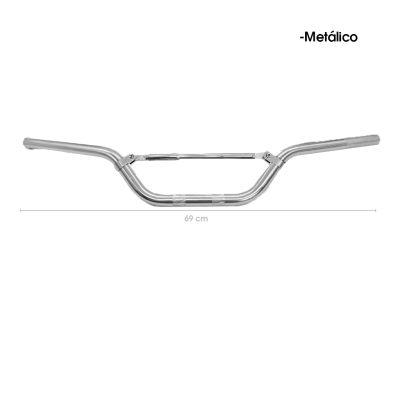 TIMON P/MOTO SILVER C/BARRA ESTABILIZADORA 680MM JW1682