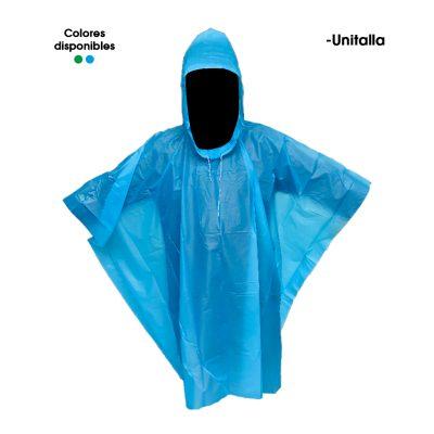CAPA P/LLUVIA TIPO PONCHO P/ADULTO 52X80CM C006