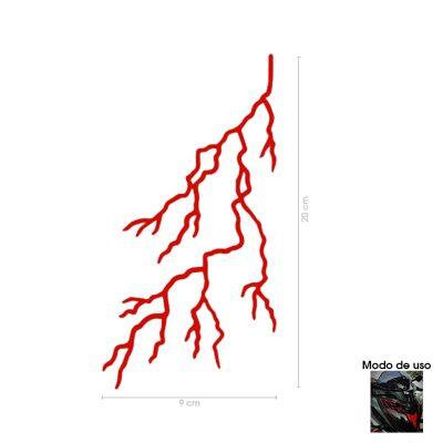 CALCOMANIA RAYO ROJO