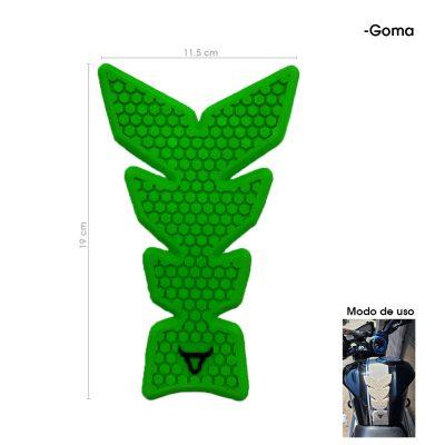 PROTECTOR P/TANQUE DE MOTO HULE VERDE