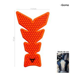 PROTECTOR P/TANQUE DE MOTO HULE NARANJA