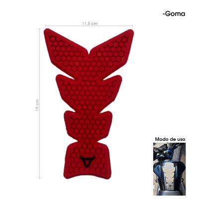 PROTECTOR P/TANQUE DE MOTO HULE  ROJO