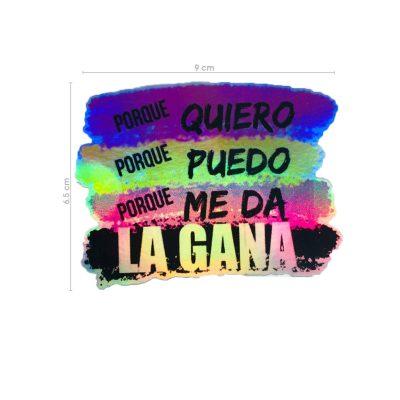 CALCOMANIA TORNASOL POR QUE QUIERO POR QUE PUEDO Y POR QUE ME DA LA GANA