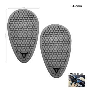 PROTECTOR P/TANQUE DE MOTO  HULE LATERAL GRIS