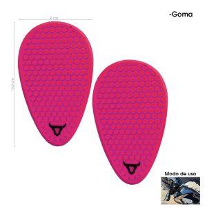 PROTECTOR P/TANQUE DE MOTO  HULE LATERAL ROSADO