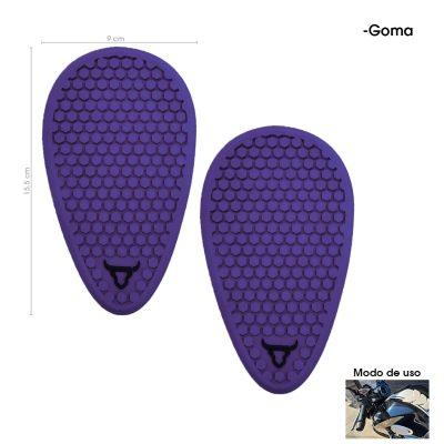 PROTECTOR P/TANQUE DE MOTO  HULE LATERAL PURPURA