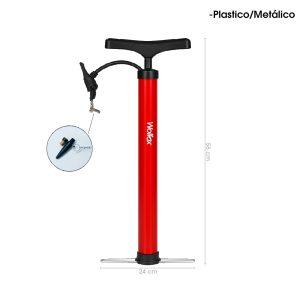 INFLADOR DE MANO WOLFOX ROJO WF1006