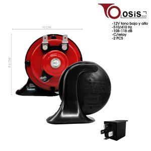 BOCINA CARACOL C/RELAY OSIS 12V TURQUIA