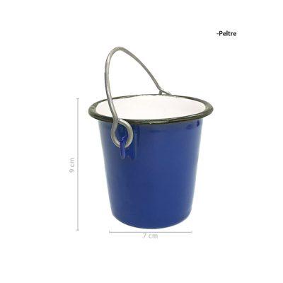 CUBETA DE PELTRE AZUL 8CM