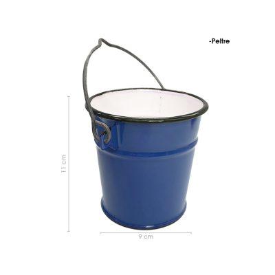 CUBETA DE PELTRE AZUL 11CM