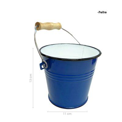 CUBETA DE PELTRE AZUL 14CM