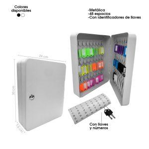 CAJA METALICA P/48 LLAVES 300X240X75MM