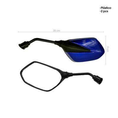 RETROVISOR P/MOTO AZUL PLASTICO 5669-35