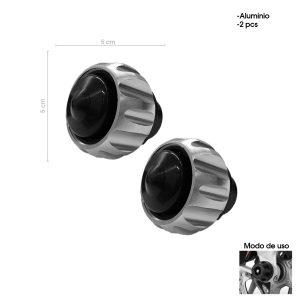 PROTECTOR DE EJE DELANTERO P/MOTO SILVER 0017