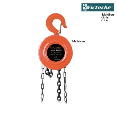 POLIPASTO DE CADENA 1 TON  X 3MTS VTECHE