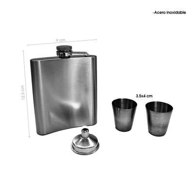 ANFORA  ACERO INOXIDABLE VASOS EMBUDO Y CAJA 4 PCS LCR7