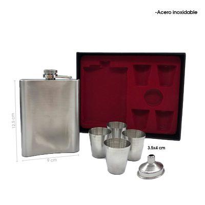 ANFORA  ACERO INOXIDABLE VASOS EMBUDO Y CAJA 5 PCS LCR8
