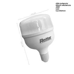 BOMBILLO AHORRADOR 30W 2400LM LUZ DE DIA ROTTER