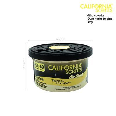 DESODORANTE AMBIENTAL TROPICAL COLADA 42G HASTA 60DIAS CALIFORNIA