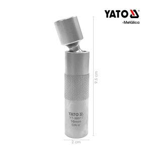 COPA P/CANDELAS 3/8 16MM ACODADA YATO