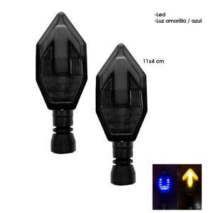 LAMPARA PIDEVIAS NEW LED FLECHA  P/MOTO AZUL/AMARILLO CD-391185-HY