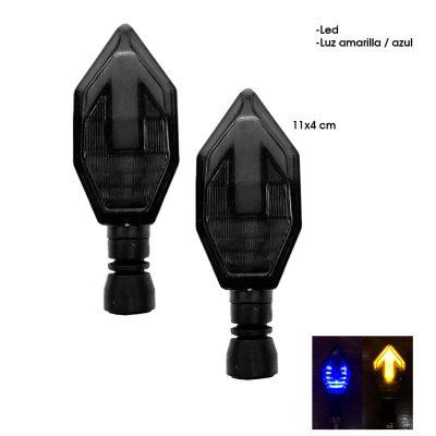 LAMPARA PIDEVIAS NEW LED FLECHA  P/MOTO AZUL/AMARILLO CD-391185-HY