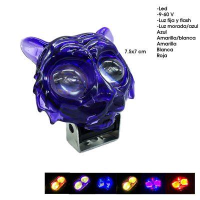 NEBLINERA LED  GATO PURPURA  5 FUCIONES Y 7 COLORES CD-290915