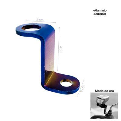SOPORTE DE ALUMINIO P/NEBLINERA DE MOTO ARCOIRIS HQ5040304