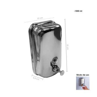 DISPENSADOR DE JABON ACERO INOX 1000 ML 4163-3