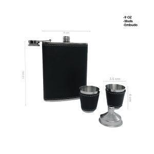 ANFORA  ACERO INOXIDABLE 8OZ VASOS EMBUDO Y CAJA 4 PCS 4109B-7