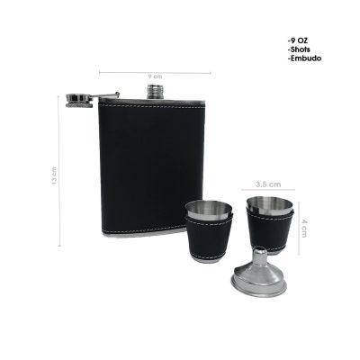 ANFORA  ACERO INOXIDABLE 8OZ VASOS EMBUDO Y CAJA 4 PCS 4109B-7