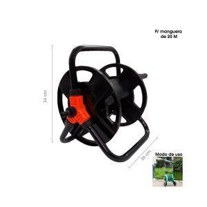 CARRETE P/MANGUERA P/JARDIN  20 MT 5307B-3