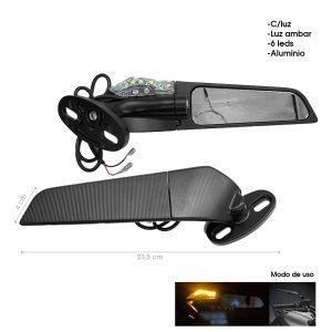 RETROVISORES P/MOTO 2 PCS CON LUZ SCL-2025040072 1041
