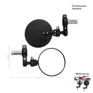 RETROVISORES P/MOTO REDONDOS 2 PCS SCL-2025040081 1085-01