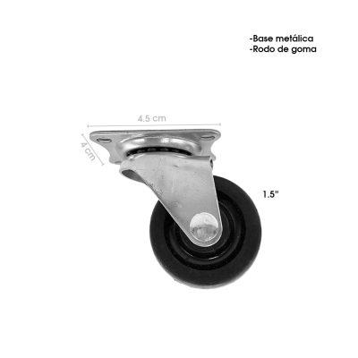 RODO NEGRO PLATAFORMA DE 1 1/2"