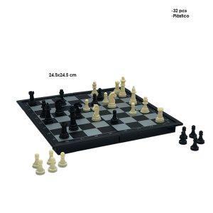 AJEDREZ JUEGO MAGNETICO PLASTICO  ESCALA 11  3323M