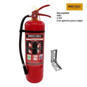 EXTINGUIDOR RECARGABLE ABC 3 KG 3X-Y17762 BRICKELL
