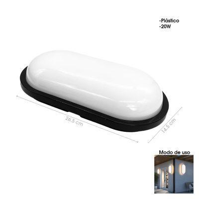 LAMPARA LED DE PARED INTERIOR 27X15CM 4X-Y14906