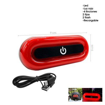 LAMPARA TERCERA LUZ P/CASCO DE MOTORISTA MULTIFUNCION