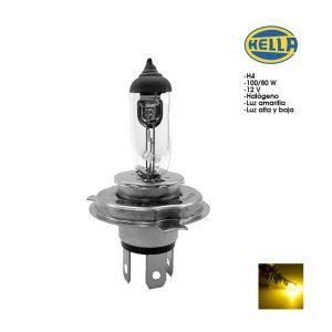 BOMBILLO H4 12V 100/80W HELLA 1650 LUMENS