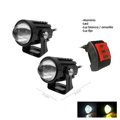 NEBLINERA  LED DUAL COLOR FIJA 30X30X60MM C/SWITCH JR-MT63-20W
