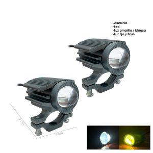 NEBLINERA LED GRIS 30W 50X35X70MM DUAL COLOR FIJO STROBO JR-MT24-20W