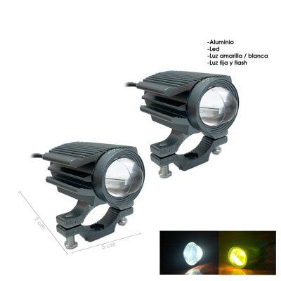NEBLINERA LED GRIS 30W 50X35X70MM DUAL COLOR FIJO STROBO JR-MT24-20W