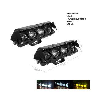 NEBLINERA 4 LED 60W DUAL COLOR FIJO FLASH 127X37X37MM JR-MT45C -60W