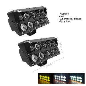 NEBLINERA 10 LED 150W DUAL COLOR FIJO FLASH 150X74X37MMMM  JR-MT46C-
150W