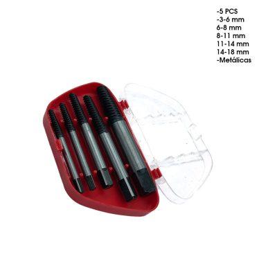 EXTRACTOR DE TORNILLOS SET 5 PCS 40CR 82085